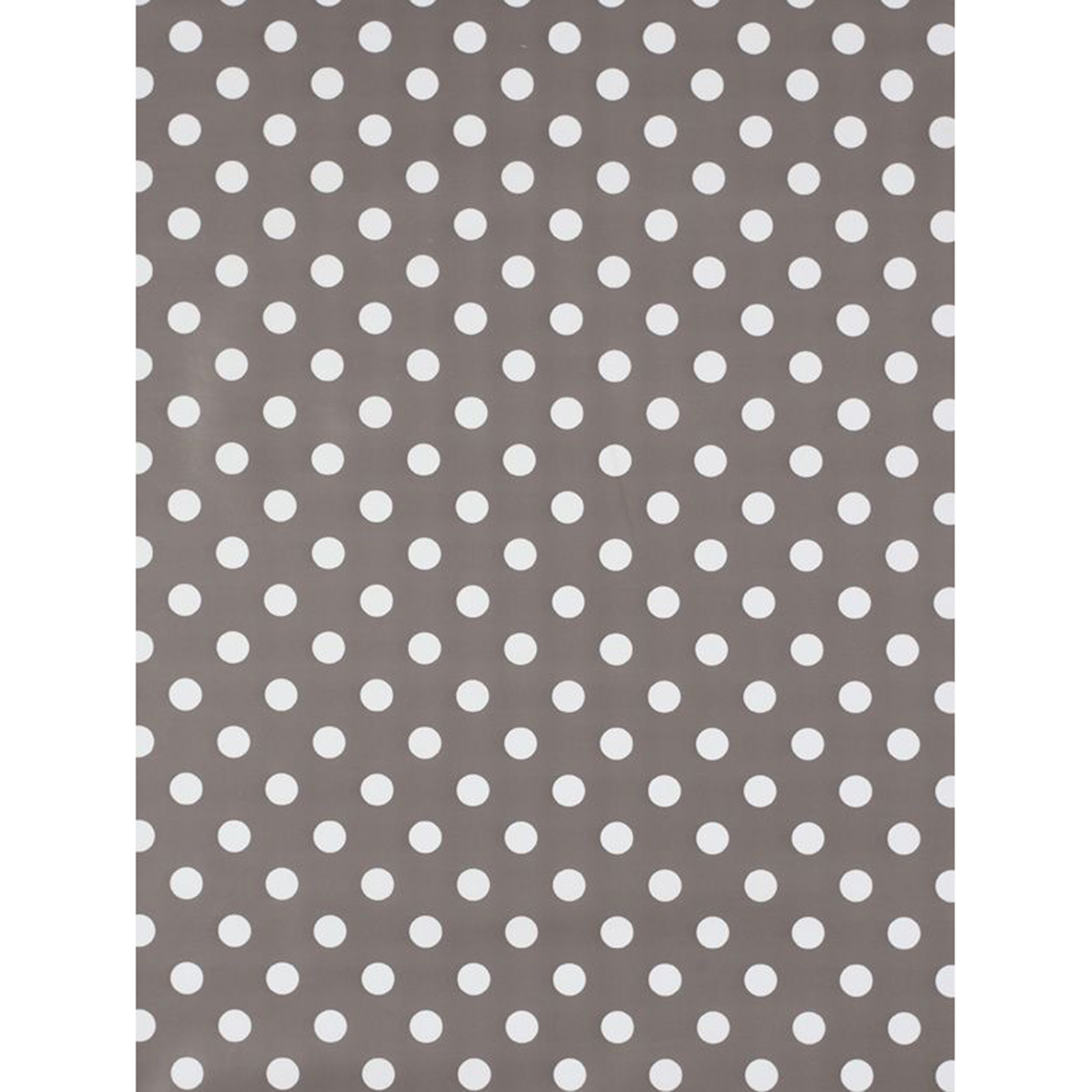 Tischdecke - grau - Pünktchen - 140 cm breit