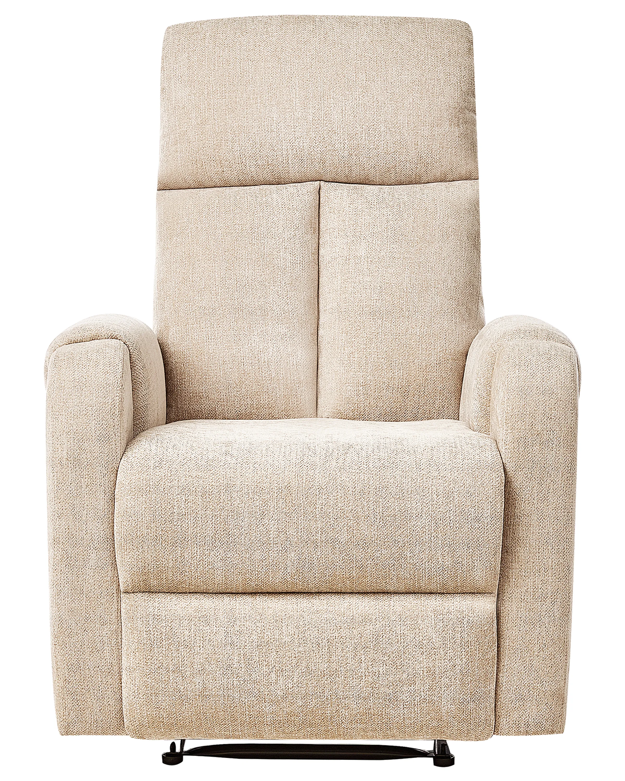 Relaxfauteuil SOMERO inclusief voetensteun Stof Beige