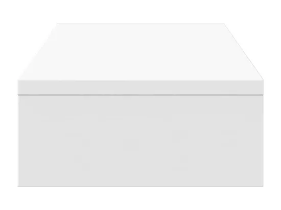 Support de moniteur réglable blanc bois d'ingénierie