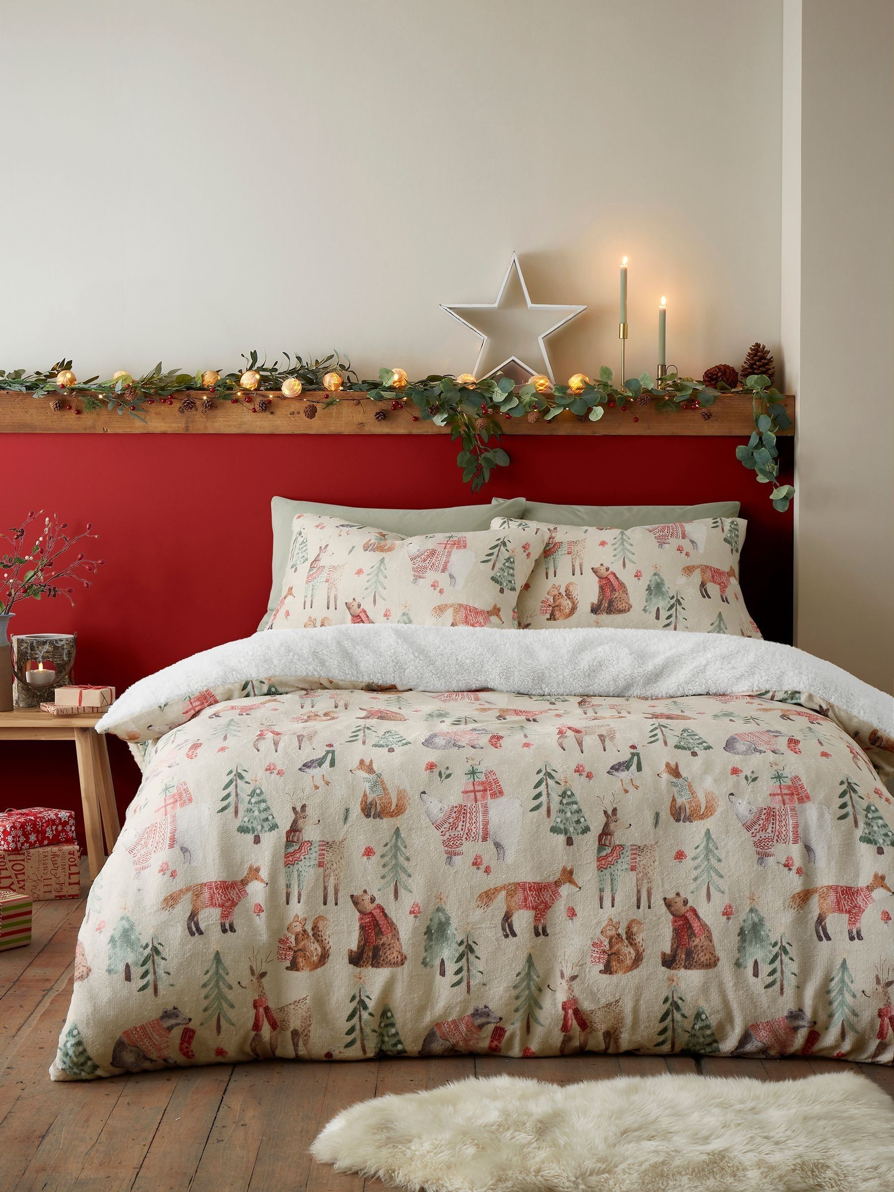 Fusion Plush Christmas Duvet Cover Set