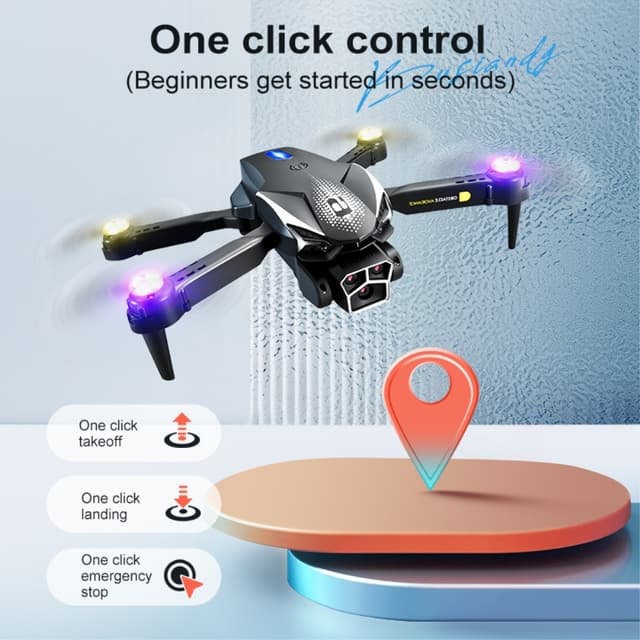 LU600 RC Drone med HD-kamera dobbelt batterier Fire-sidet forhindring undgåelse