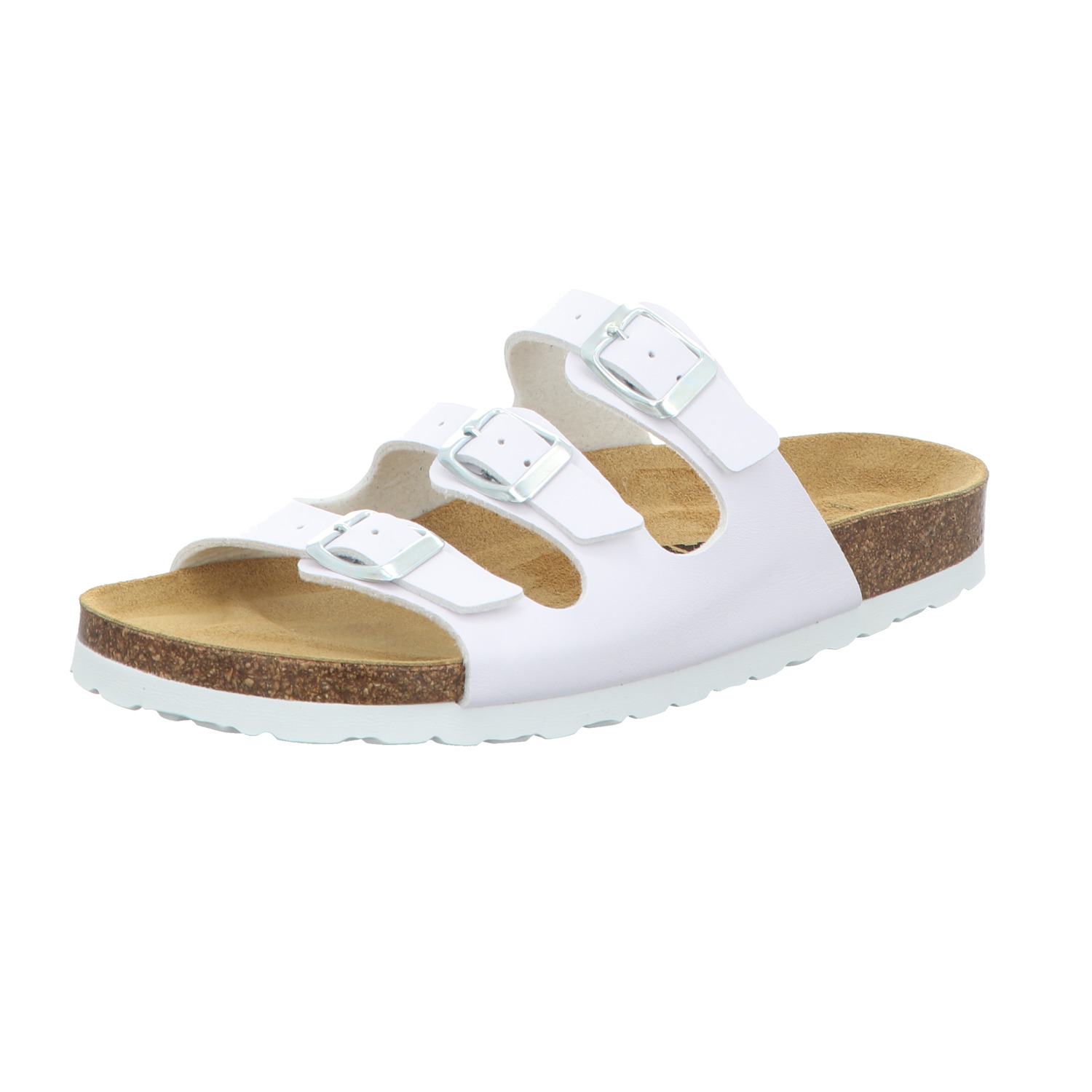 SCHUH OKAY Damen-Bio-Pantolette Weiß