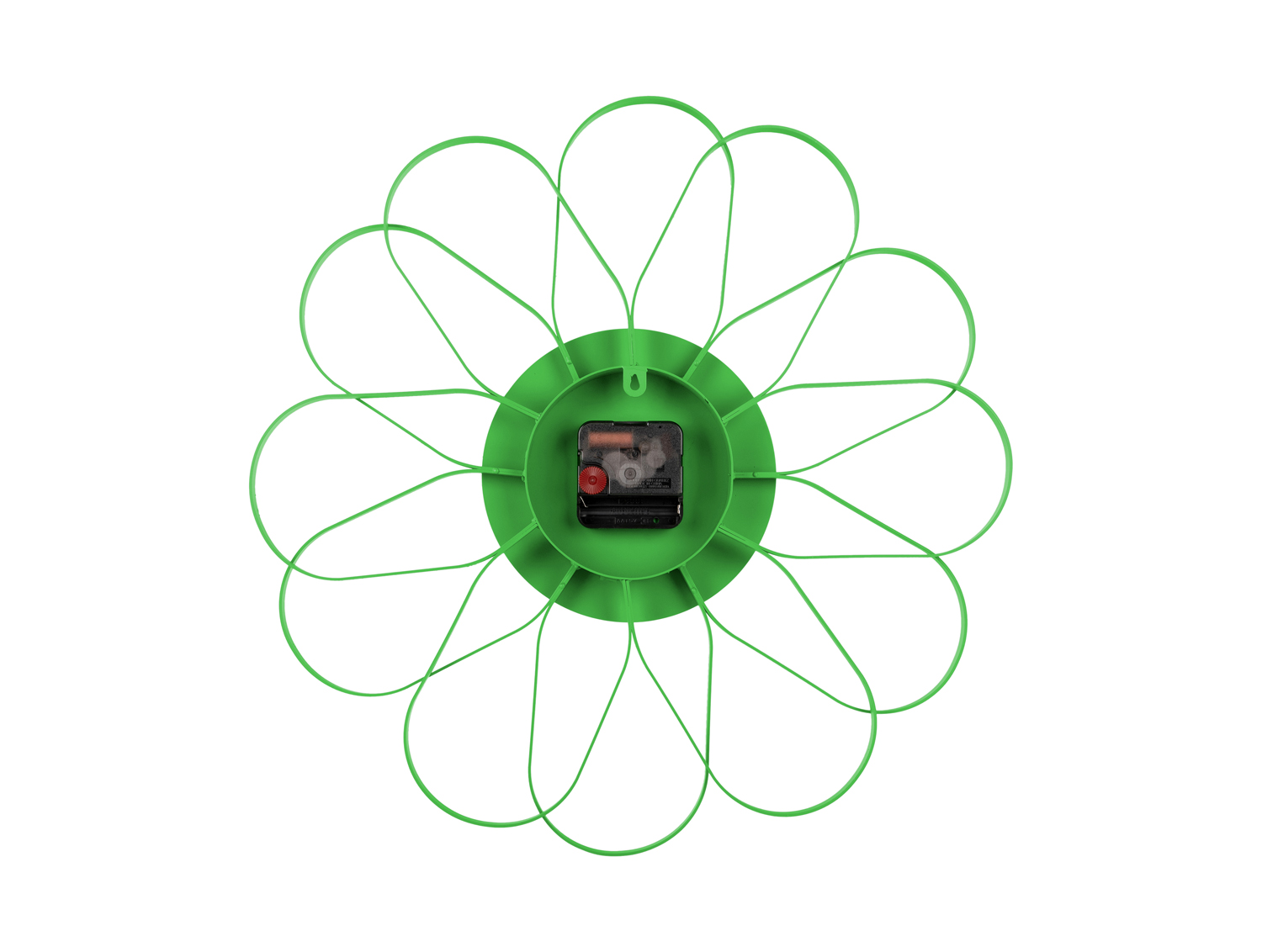 Wall clock Arkis iron bright green