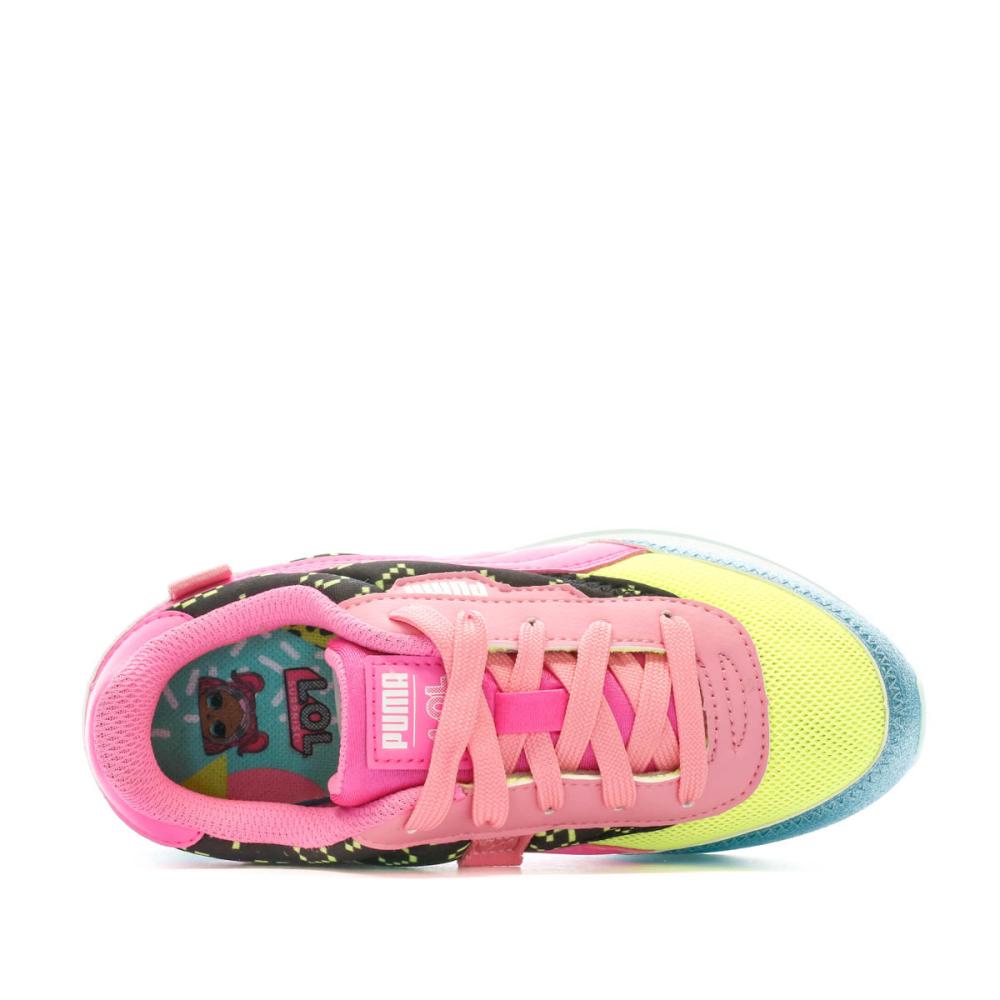 Puma Baskets Rose/Bleu Fille Future Rider Lol