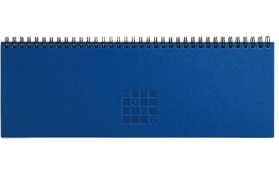 Tisch-Querkalender Septant 30.7 x 10.5 cm, 2026, BlauPultkalender