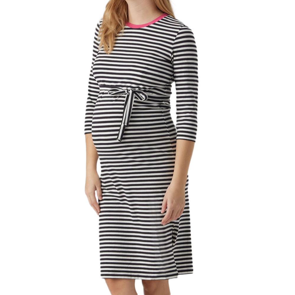 Mamalicious Robe Noire/Blanche Femme Mamalicious Gisela