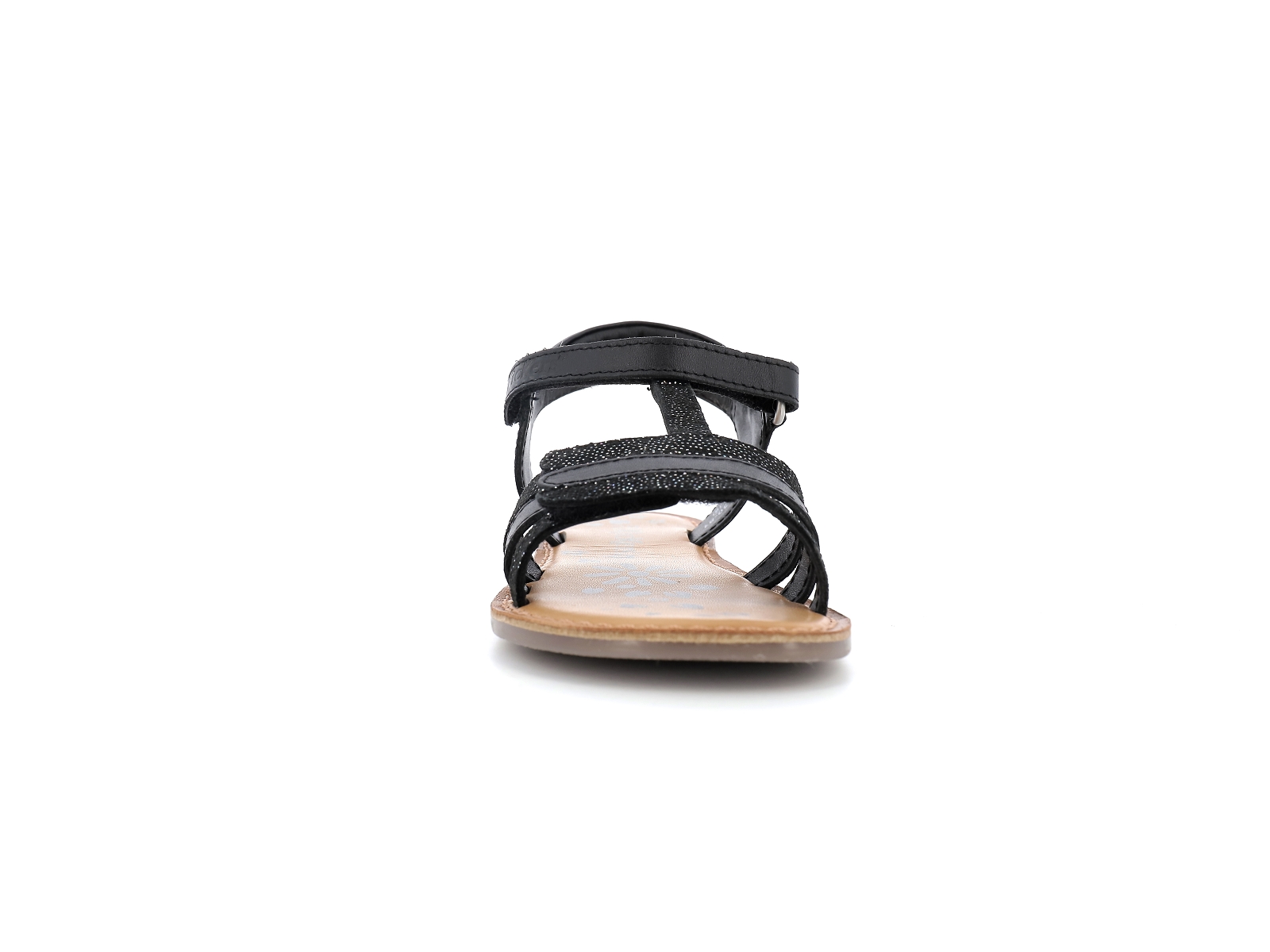 Kickers-DIAMANTO Cuir Noir paillette