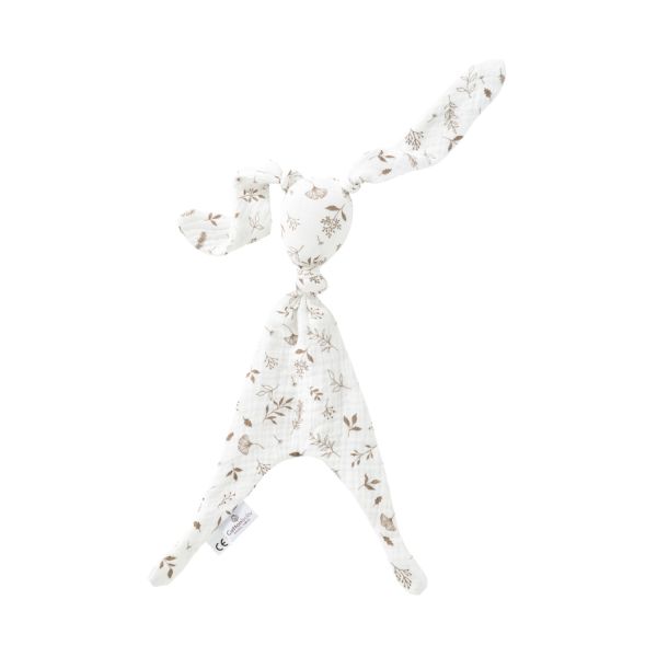 Cottonbaby Knuffel - Leaves White/Taupe