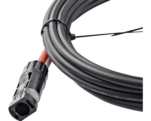 WATTSTUNDE MVK 4 mm² aansluitkabel zonnepaneel naar laadregelaar 2x5 m