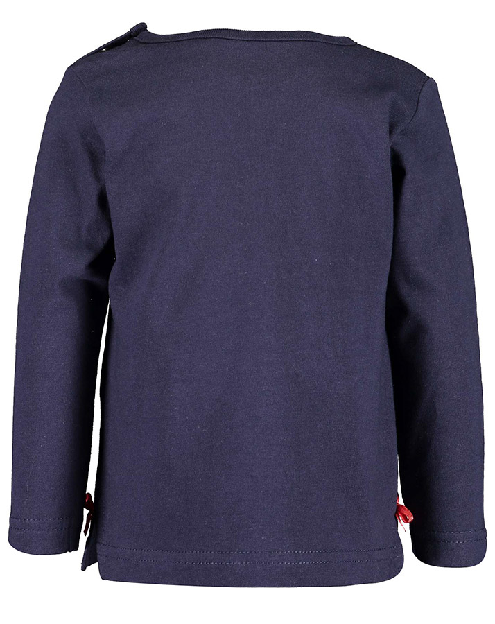 Langarmshirt CHRISTMAS – CANDY CANE in nachtblau