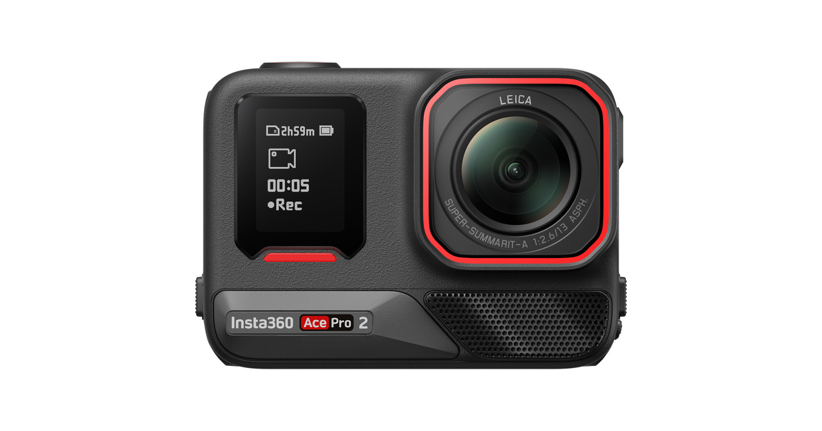 Insta360Ace Pro 2 Xplorder Bundle Dual Battery videocamera  (Zwart, 2x 1800 mAh accu)