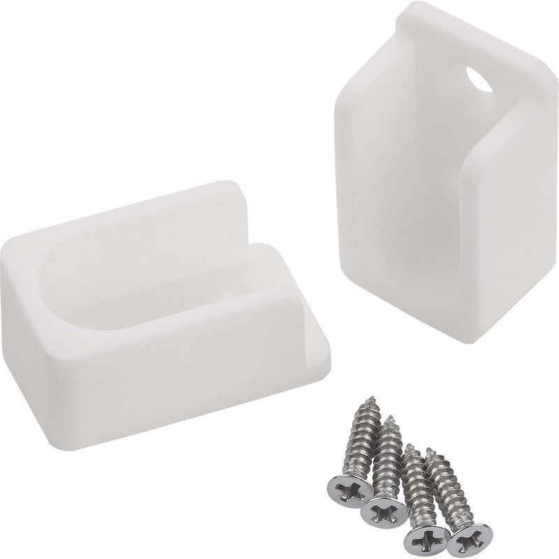 Kastroedehouder ovaal 30x15mm wit