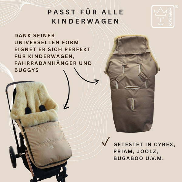 KaiserKaiser   DUBLAS 2.0 Lammfell Fusssack ginger