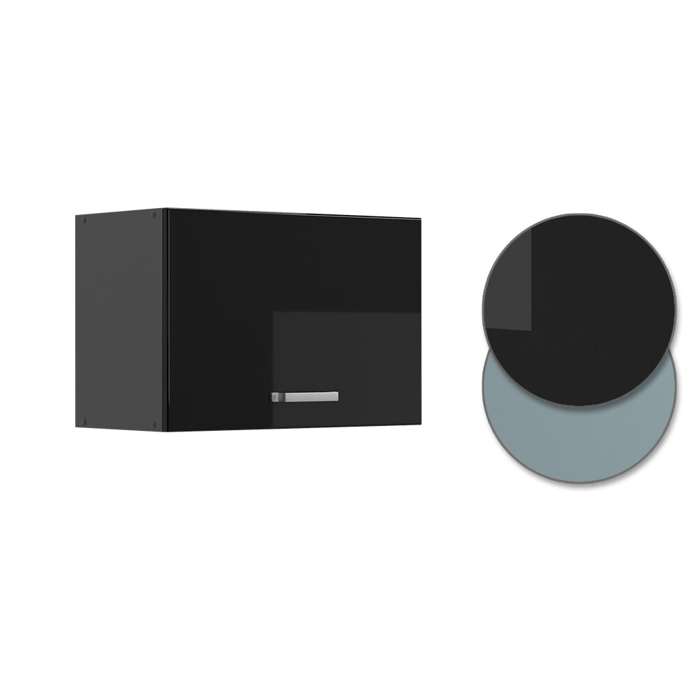 Vicco Hängeschrank flach Küchenschrank R-Line Solid Anthrazit Schwarz 60 cm modern