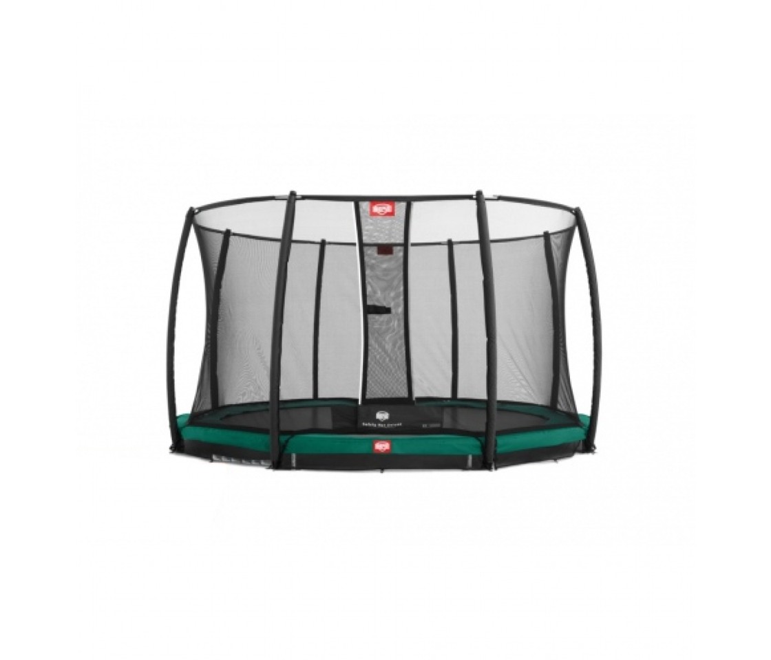 BERG - InGround Champion 330 Trampolin + Deluxe Sikkerhedsnet - Grøn