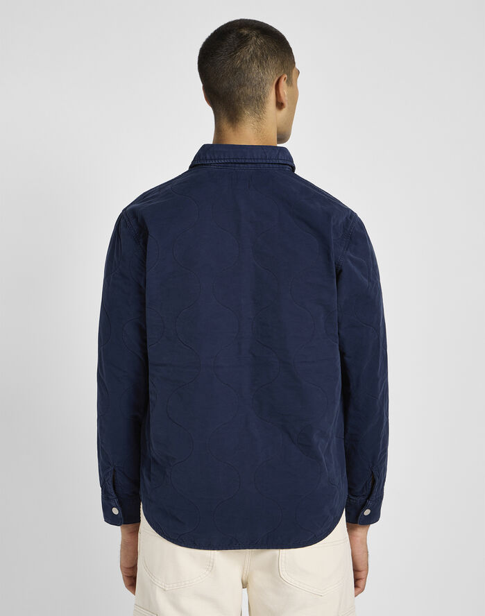 Lee QUILTED SHIRT JACKET Blå