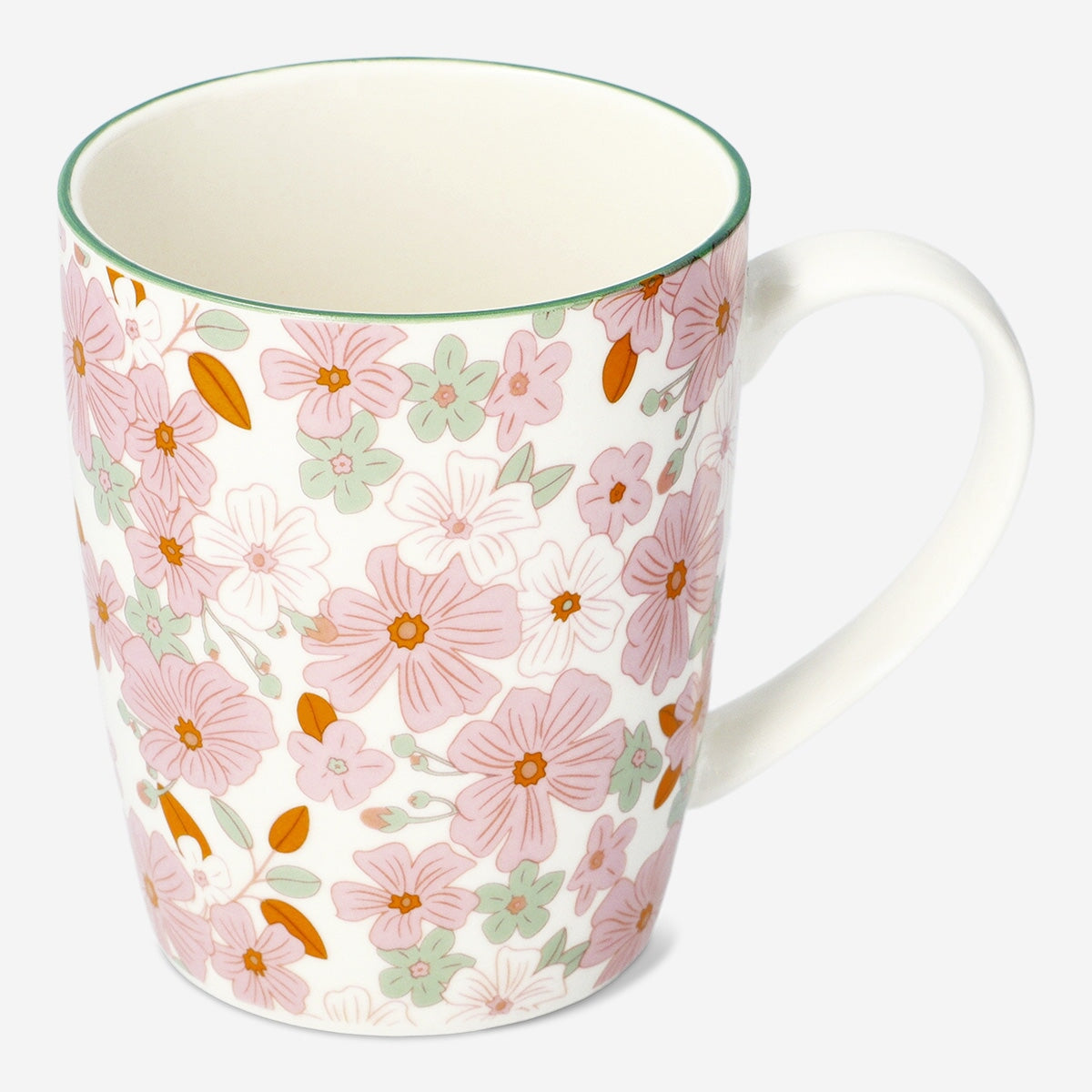 Krus med blomster - 330 ml