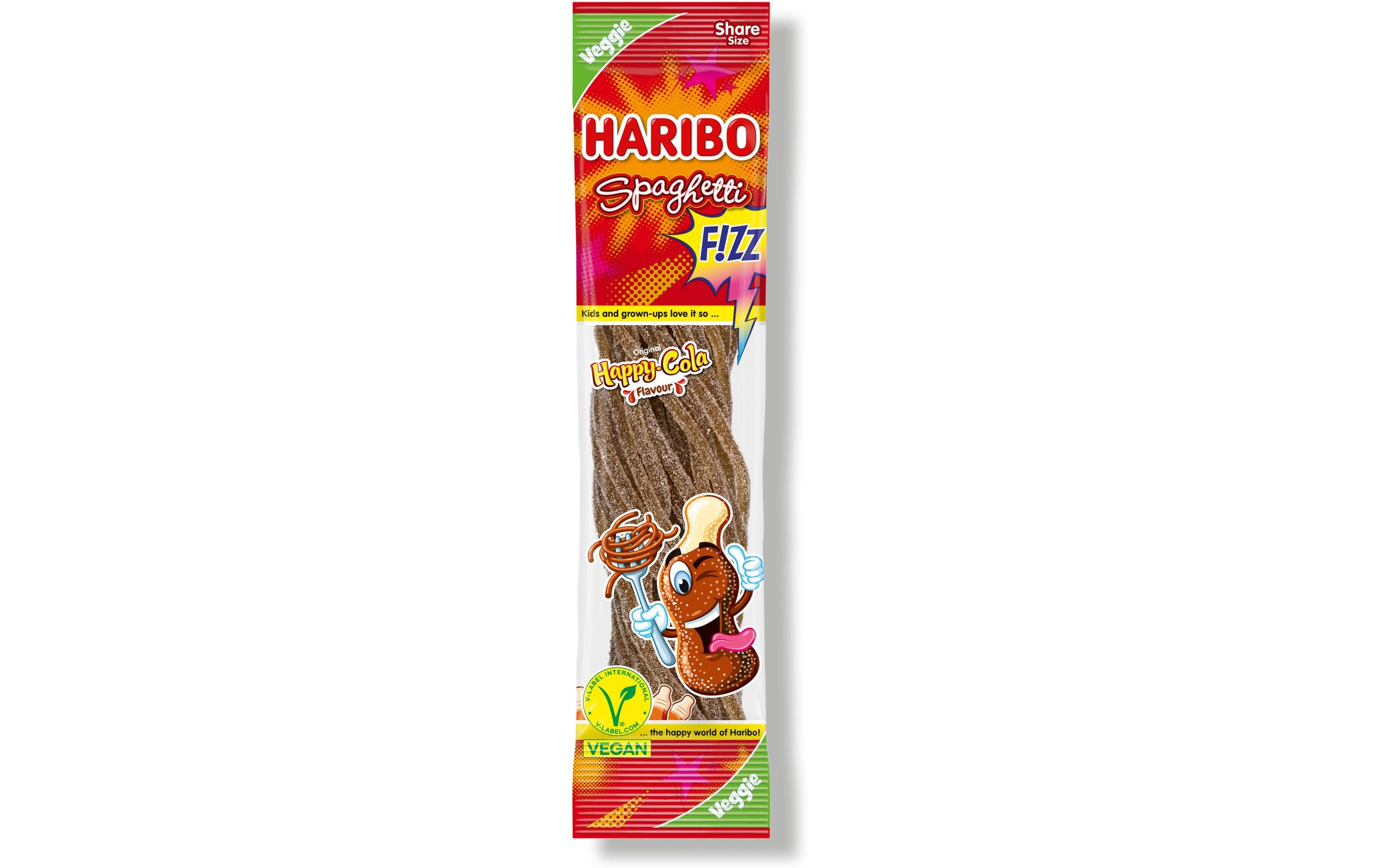 Gummibonbons Spaghetti Cola vegan 200 gVegane Kaubonbons zum Naschen und Teilen