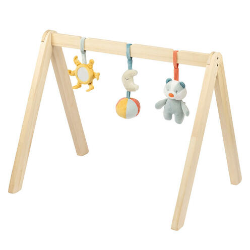 Arches en bois avec peluche Félix&Léo multicolore - NATTOU