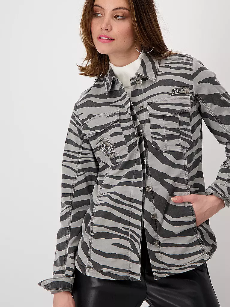 MONARI Overshirt grau