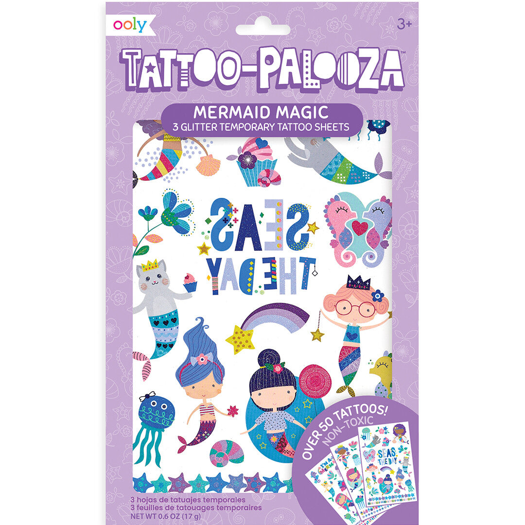 Ooly kindertattoos zeemeerminnen
