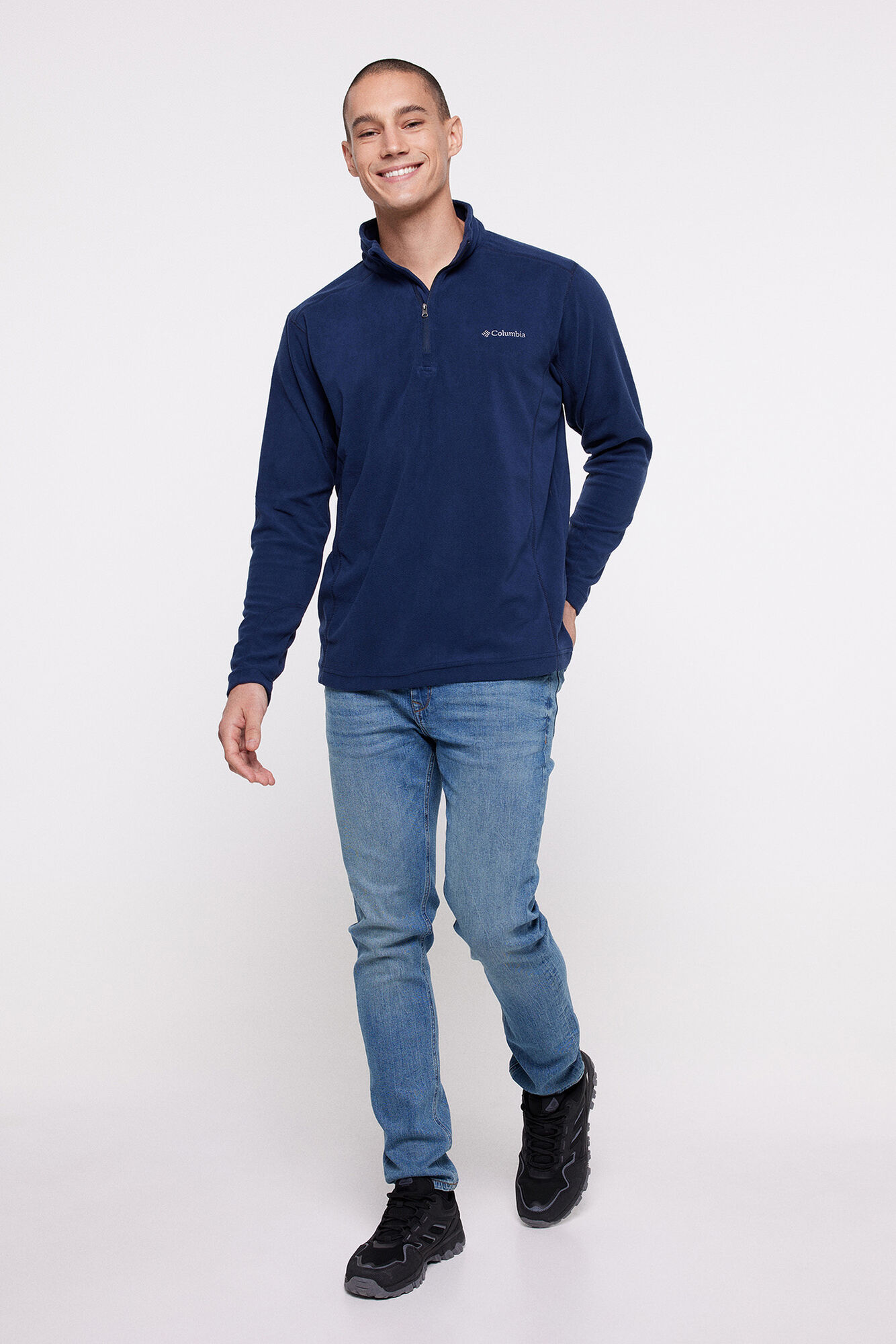 Forro de zíper até a metade da camisa Columbia™ Klamath Range™ II para homens