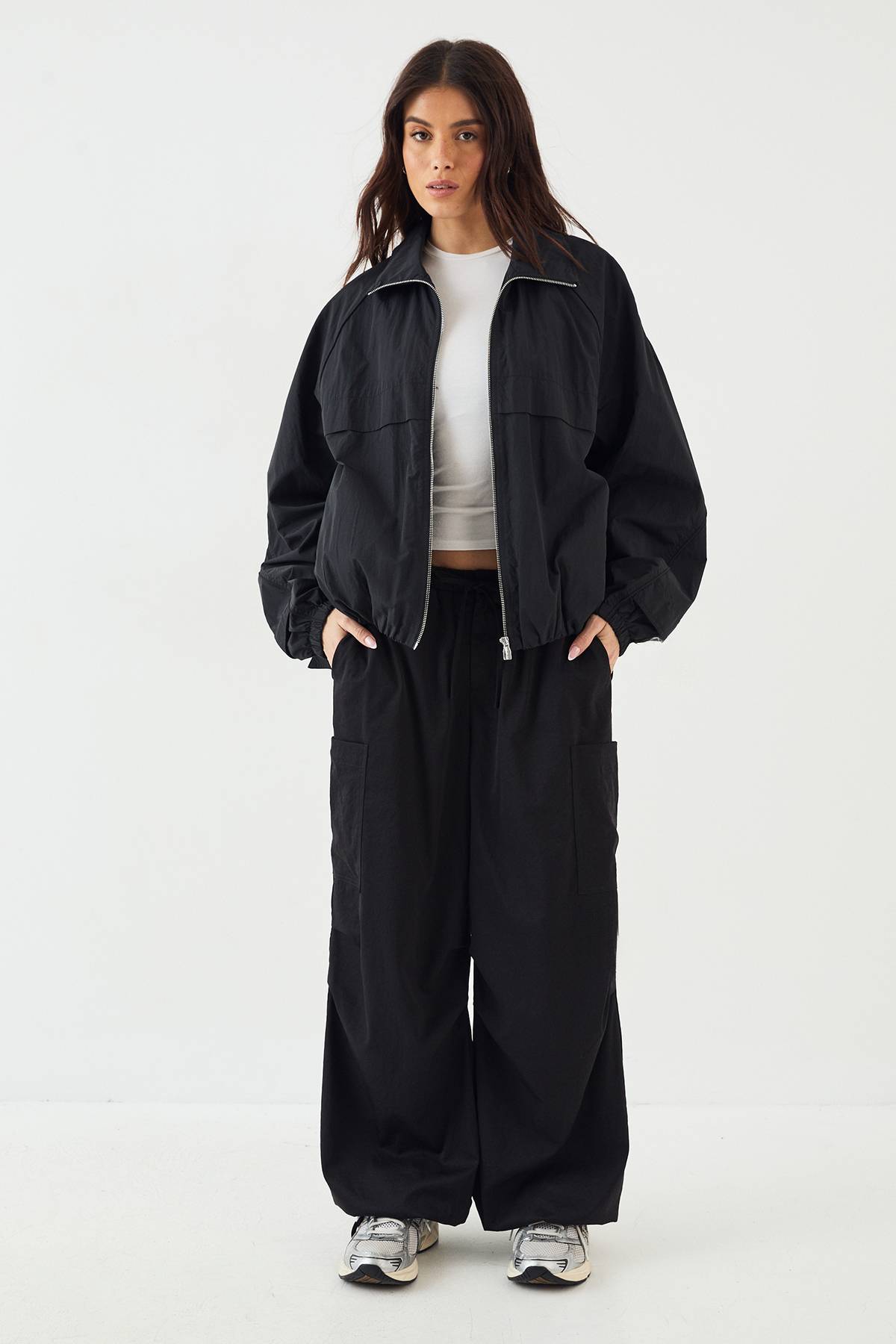 Veste de Survêtement DSGN Studio en Nylon à Fermeture Éclair et Col Montant