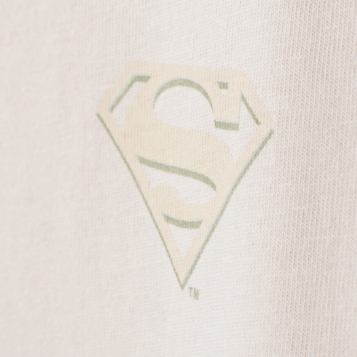 Topolino Superman T-Shirt mit Rücken-Print beige