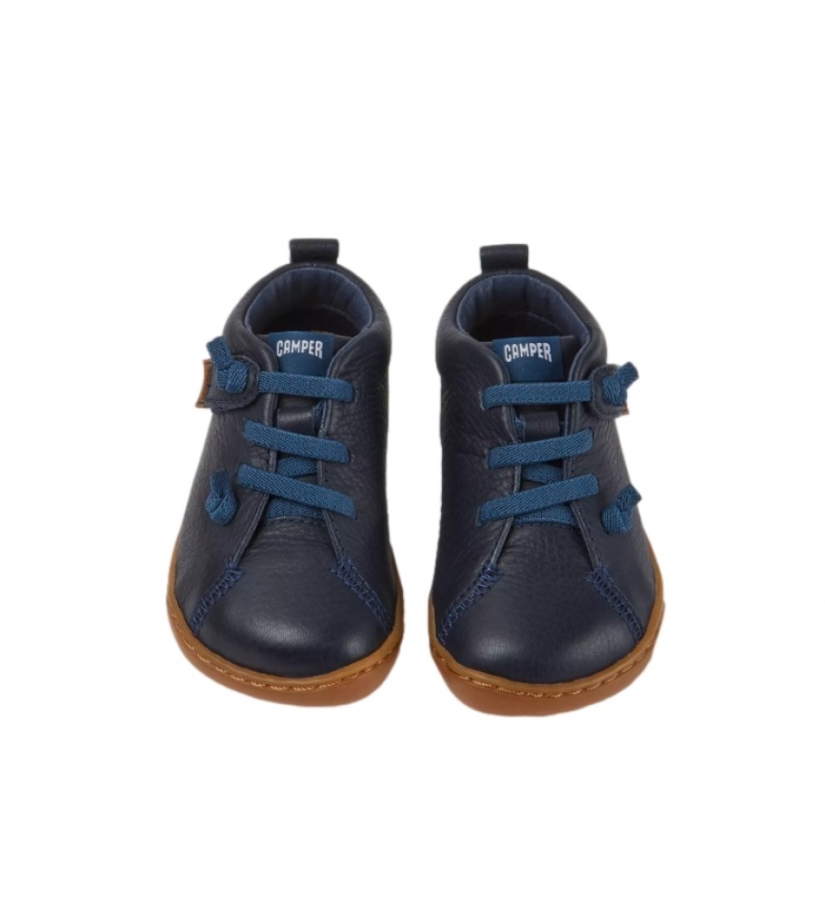 Botas de cano curto Camper Navy Peu em couro