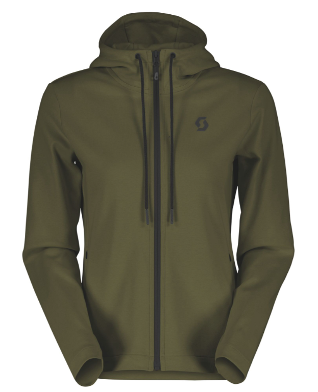 SCOTT Tech Zip Hoody til Kvinder, Grøn