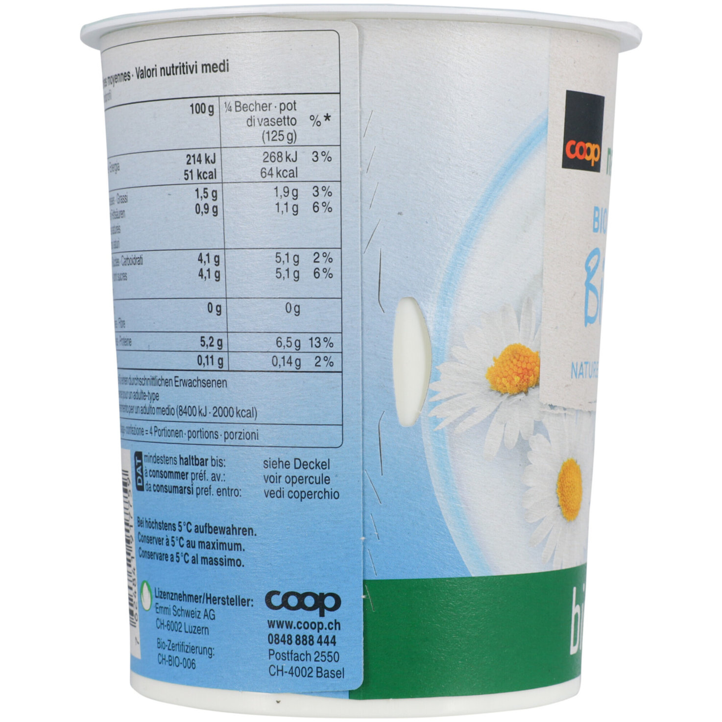 Naturaplan Bio Joghurt 1.5% Fett Bifidus Natur