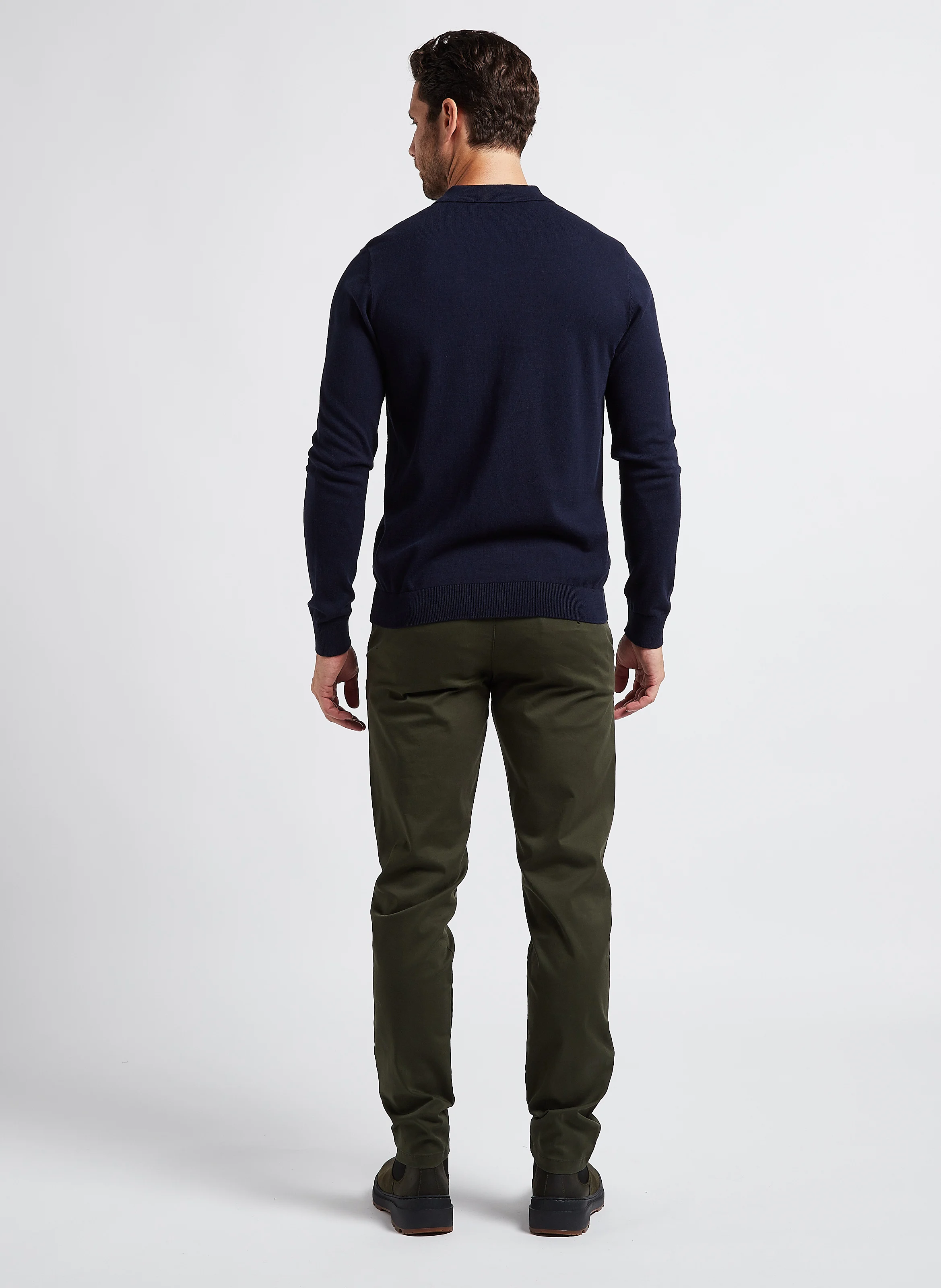 Chino slim en coton| Vert