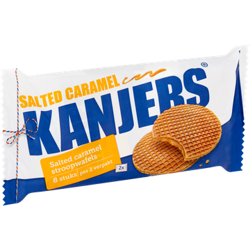 Kanjers Salted Caramel Stroopwafels 8 Stuks 320 g