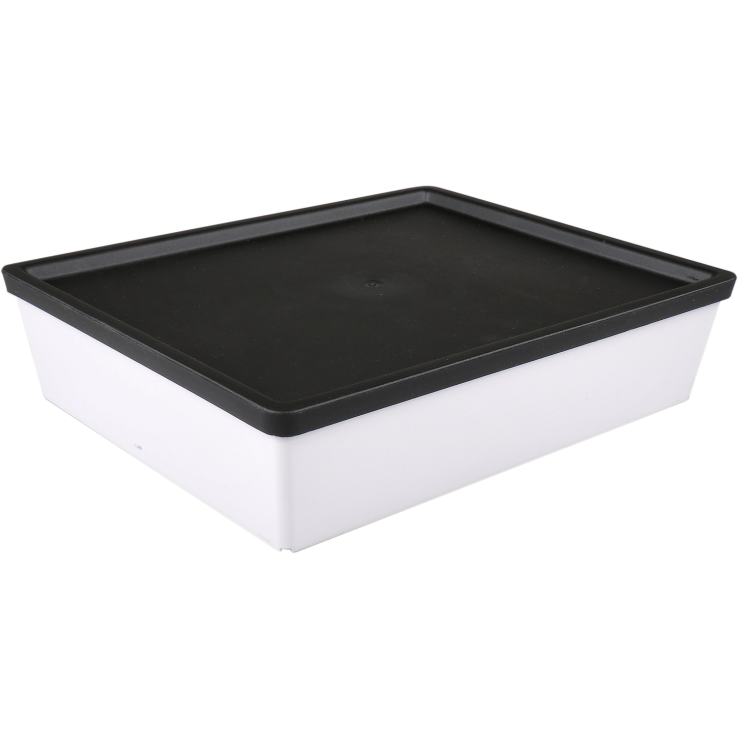 Ornamin Schaal, reusable, onbreekbaar, 2-vaks, sAN, rechthoekig, 1250ml, 220x180x50mm, wit