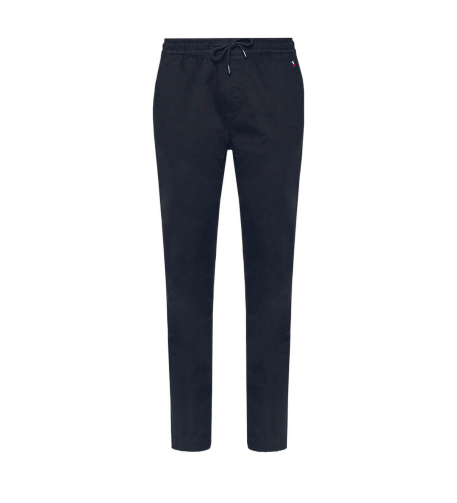Calças Tommy Jeans Austin Slim Jogger em sarja de veludo azul-marinho