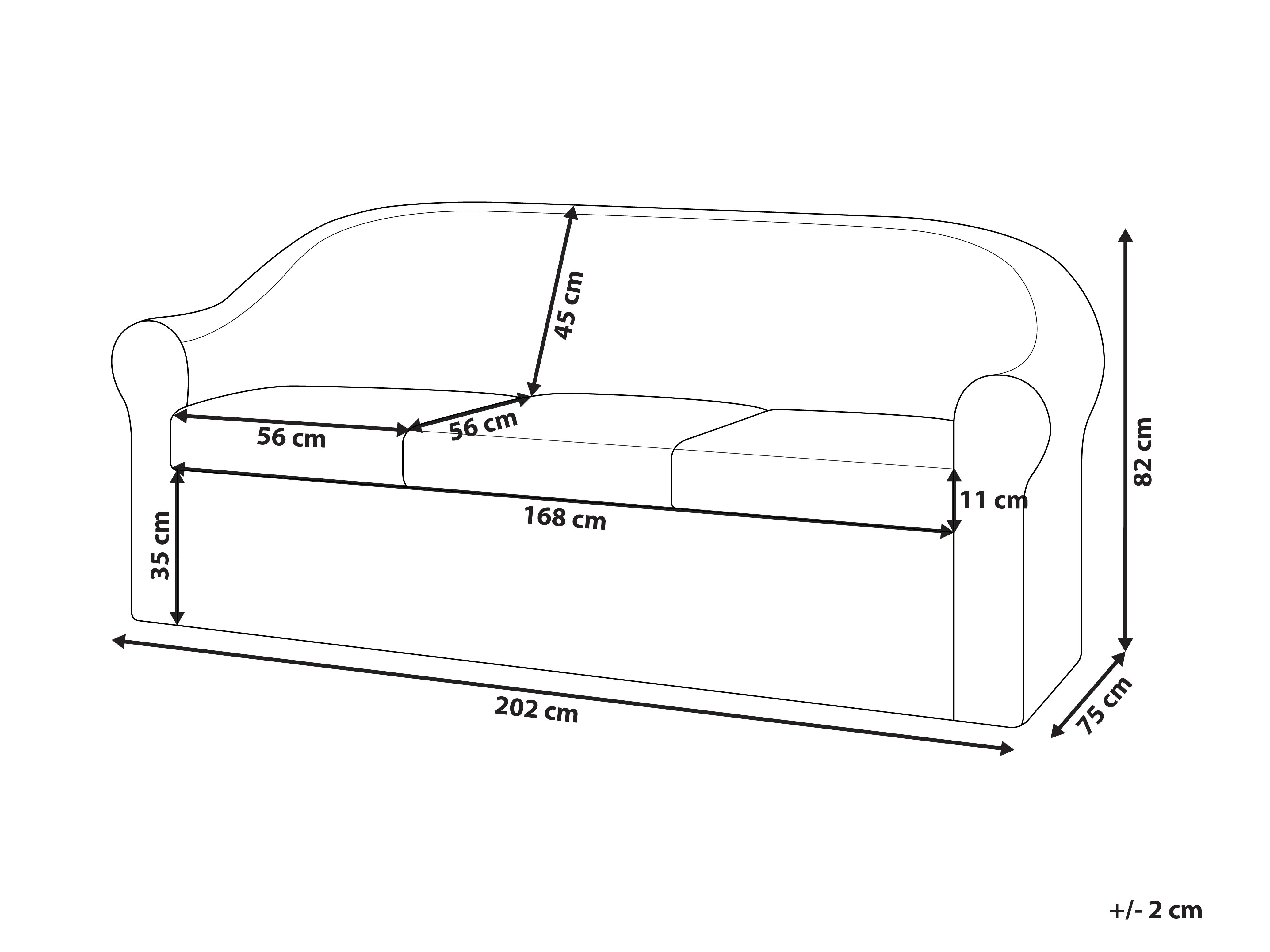 Tuin loungebank 3-zits LIVADEIA Rotan Natuurlijk