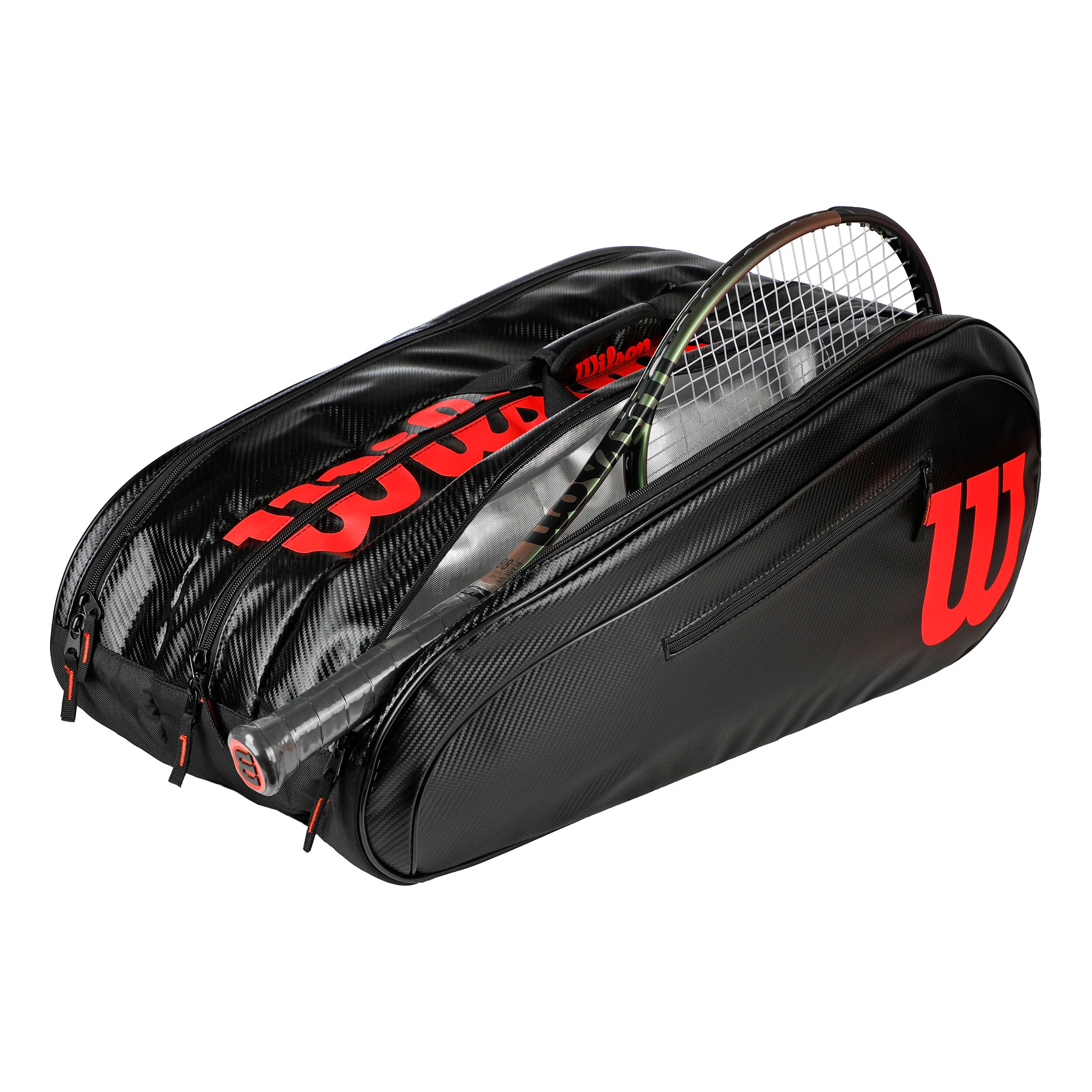 Wilson Elite Housse De Raquette Lot De 15 Edition Spéciale - Noir , Rouge