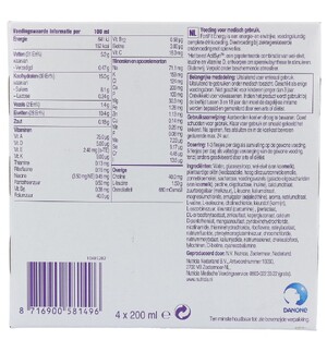 Nutricia Fortifit Energy Mango/Perzik 4ST