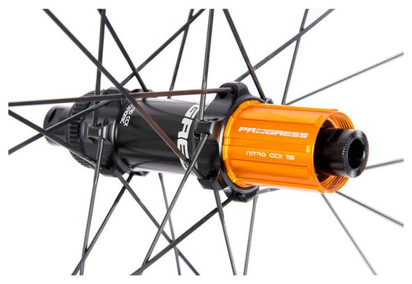 Paire de roues Progress Neon Disc Noir | 12x100/12x142 mm | Center Lock | Sram XDR