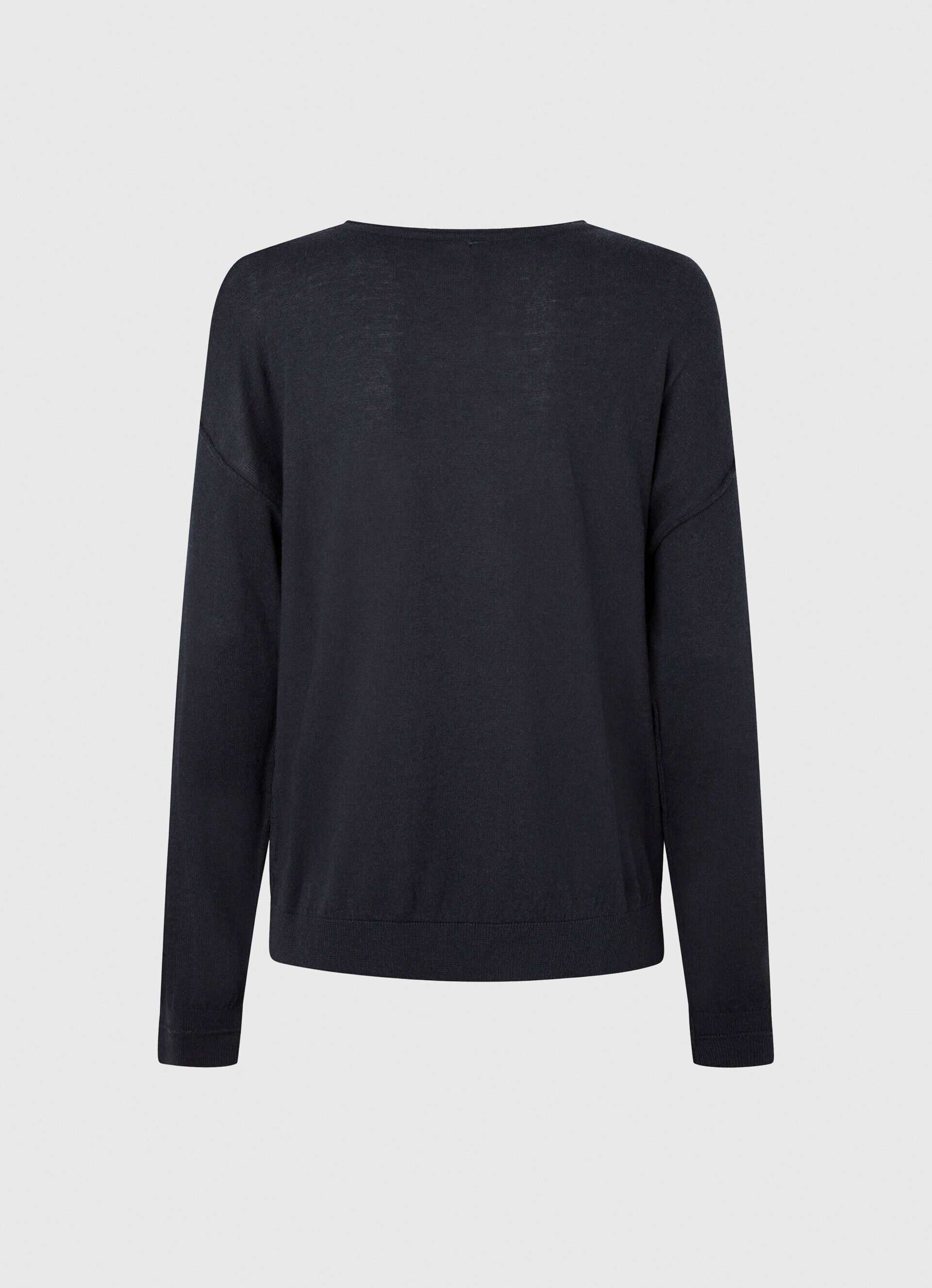 Camisa Jersey Fit Relaxed com Decote Canoa - azul Dulwich