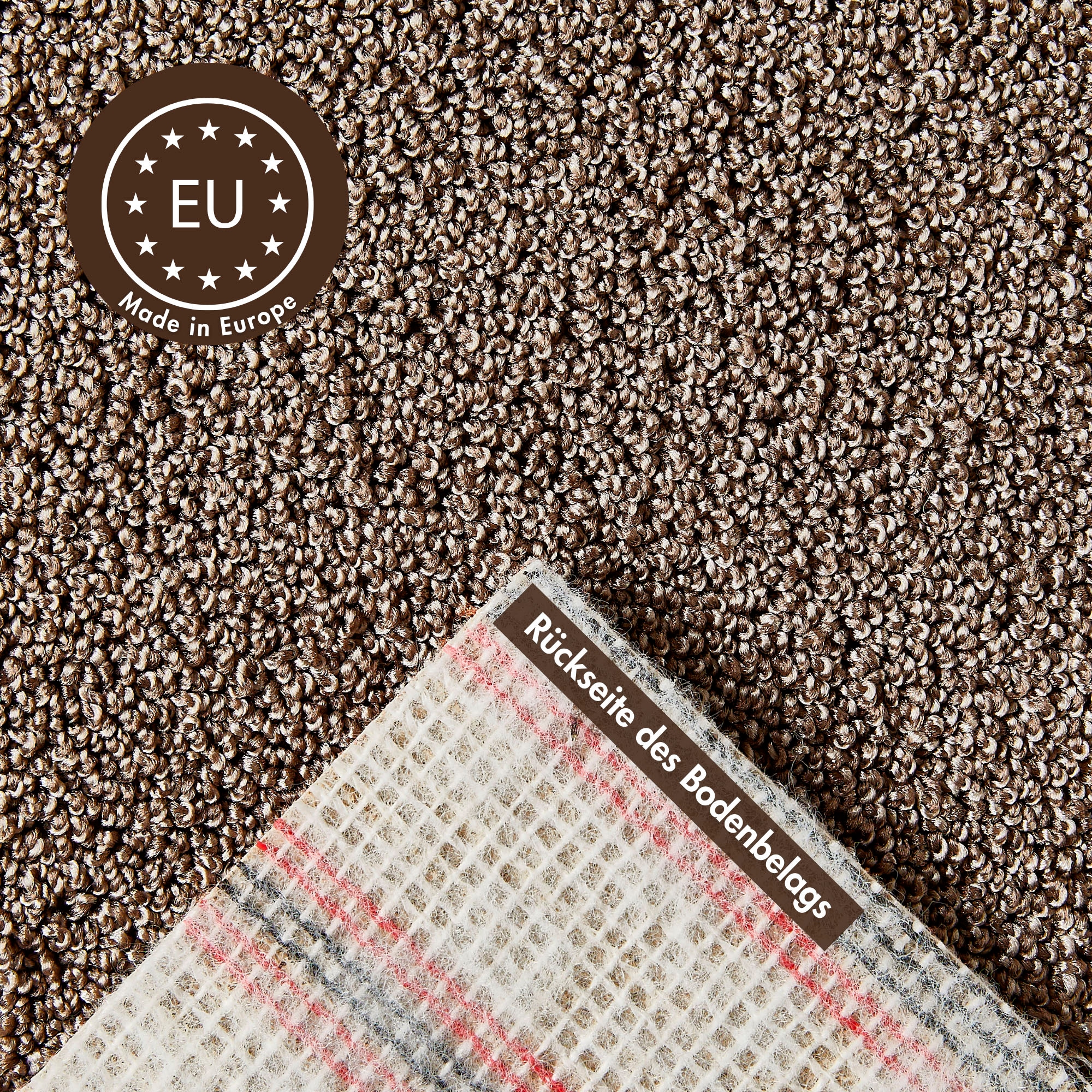Andiamo Teppichboden »Rubinoy, Schlinge, Made in Belgium« rechteckig 8,5 mm Höhe Breite 400 cm oder 500 cm, Wohnzimmer, strapazierfähig & robust