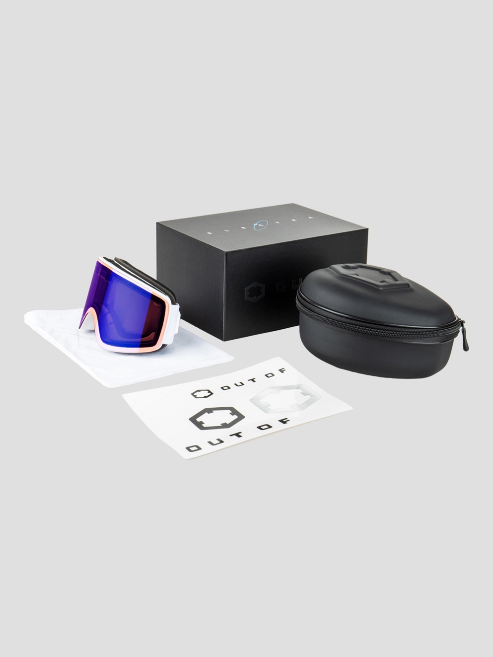 Out Of Electra 2 White Goggle irid blue