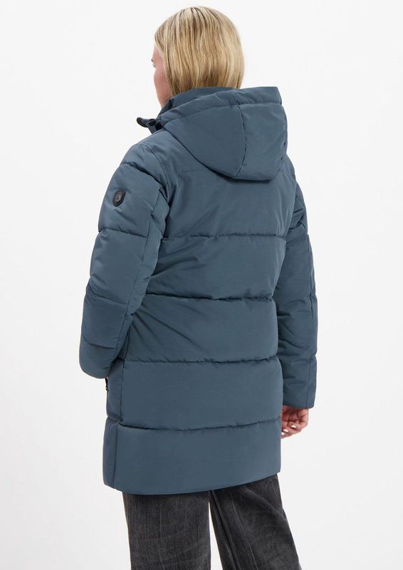 Kjelvik - Gaby - Gewatteerde Winterjas - Blauw - Halflang
