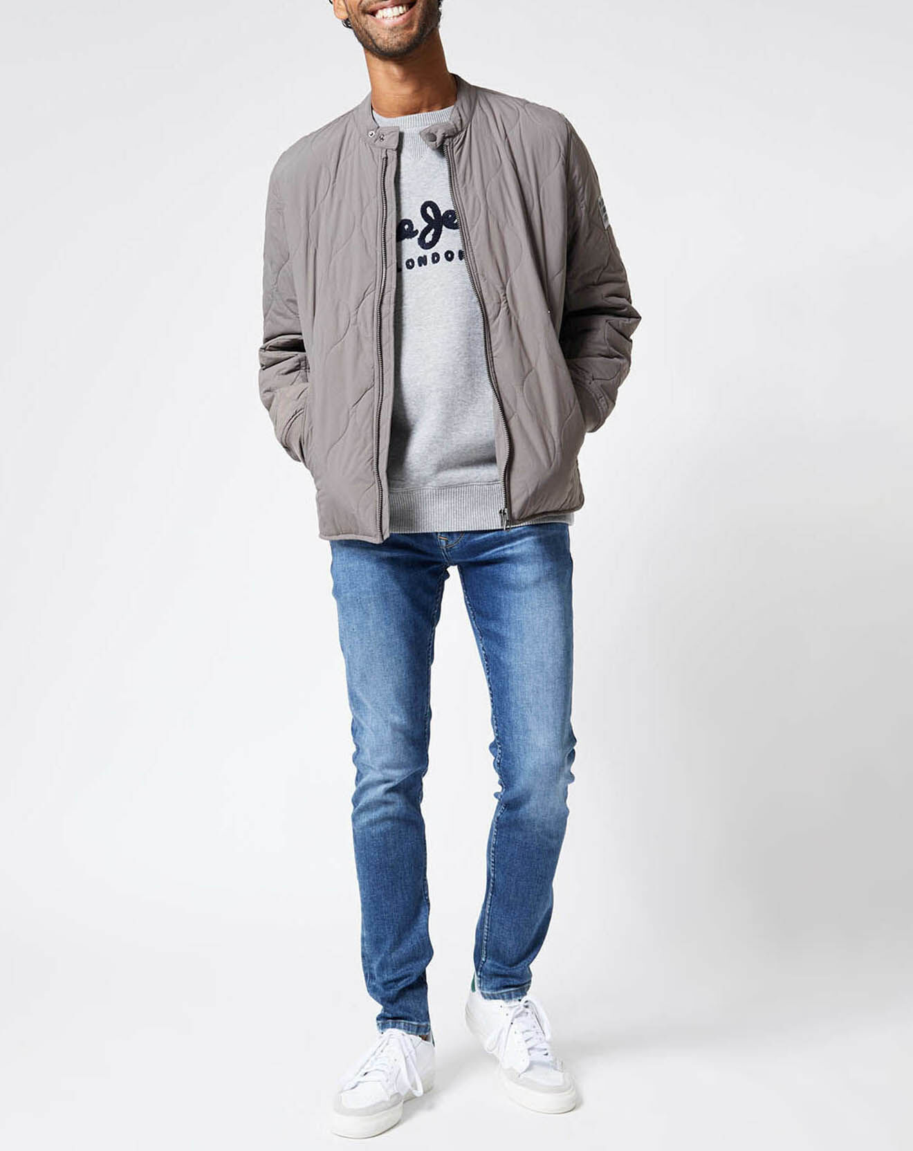 Pepe Jeans Blouson Matelassé Drayton taupe