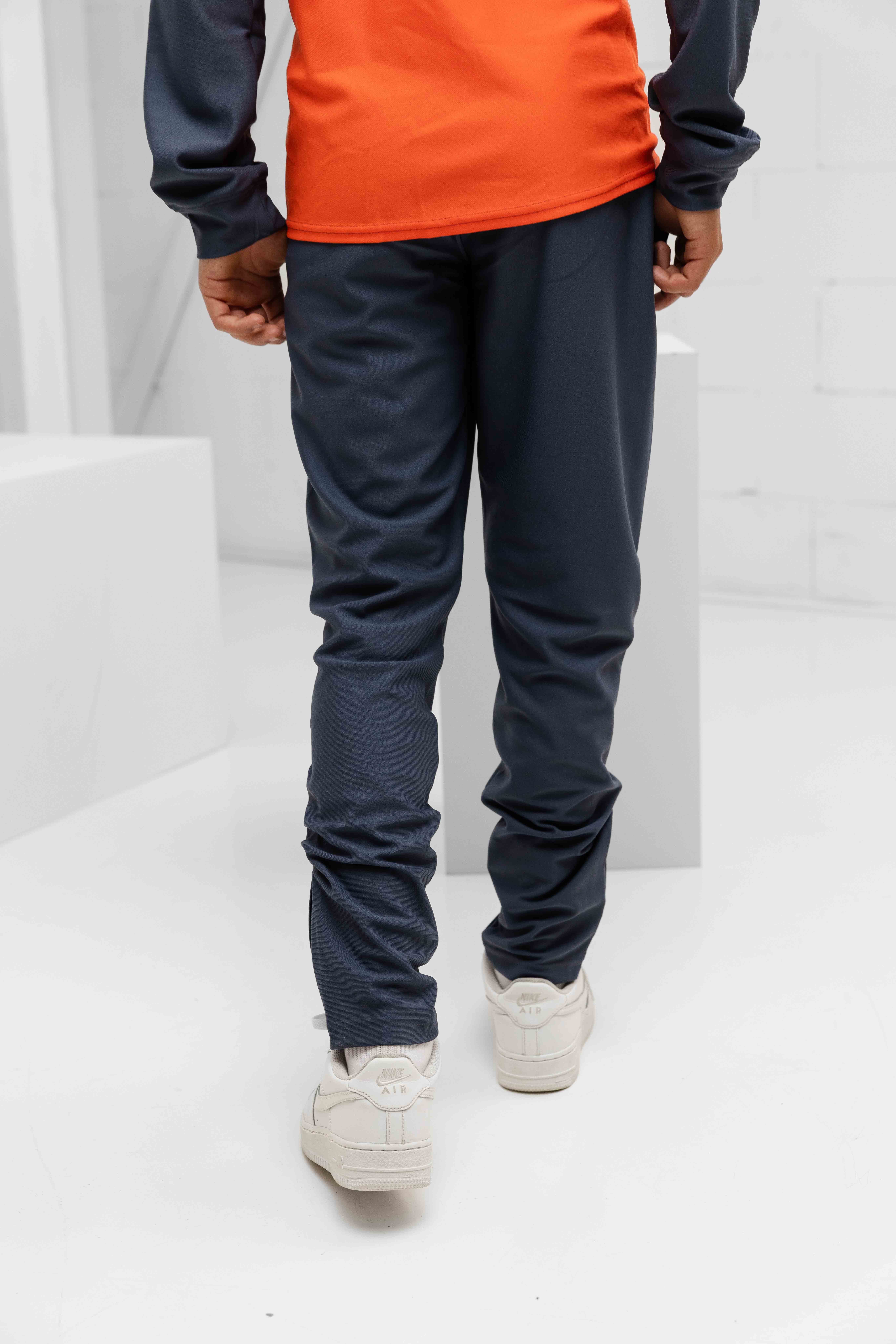 Under Armour Challenger Trainingspak Kids Donkergrijs/Oranje