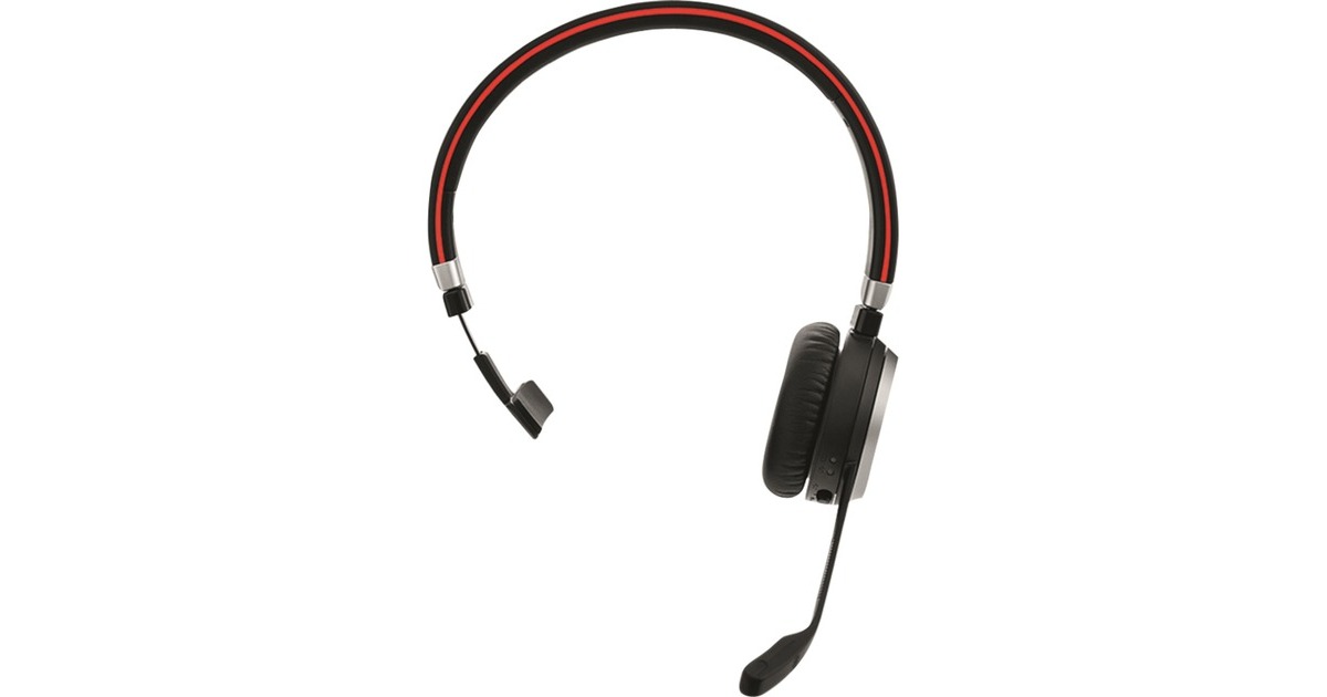 JabraEvolve 65 MS Mono over-ear headset  (Zwart, Inclusief Laadstation)