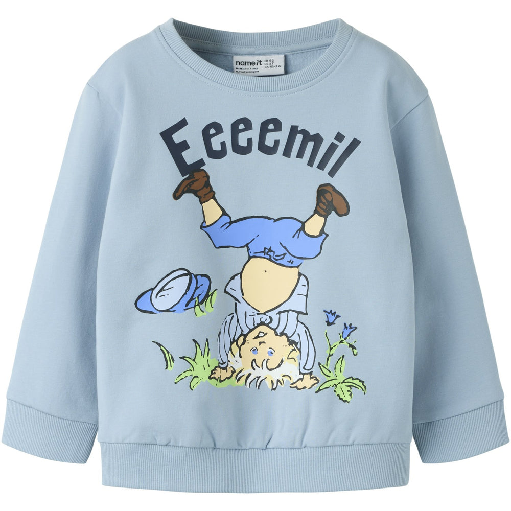 Køb Name It Blue Fog Nmmmaska Emil Nreg Sweat Unb Sky