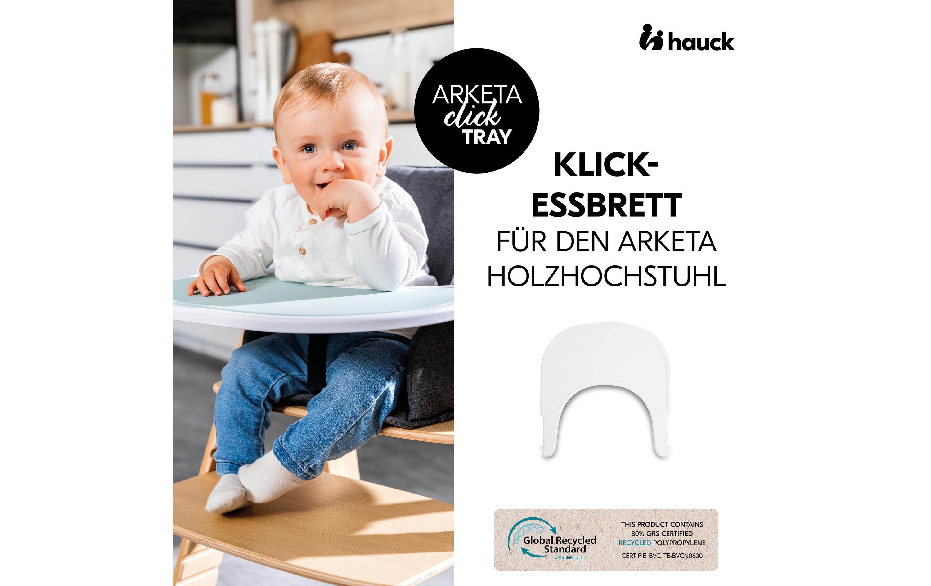 Essbrett Arketa Click Tray WhiteKlick-Essbrett für den Arketa Holzhochstuhl