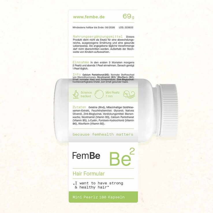Fembe Be2 Hair Formular Weichkapseln, 180 St