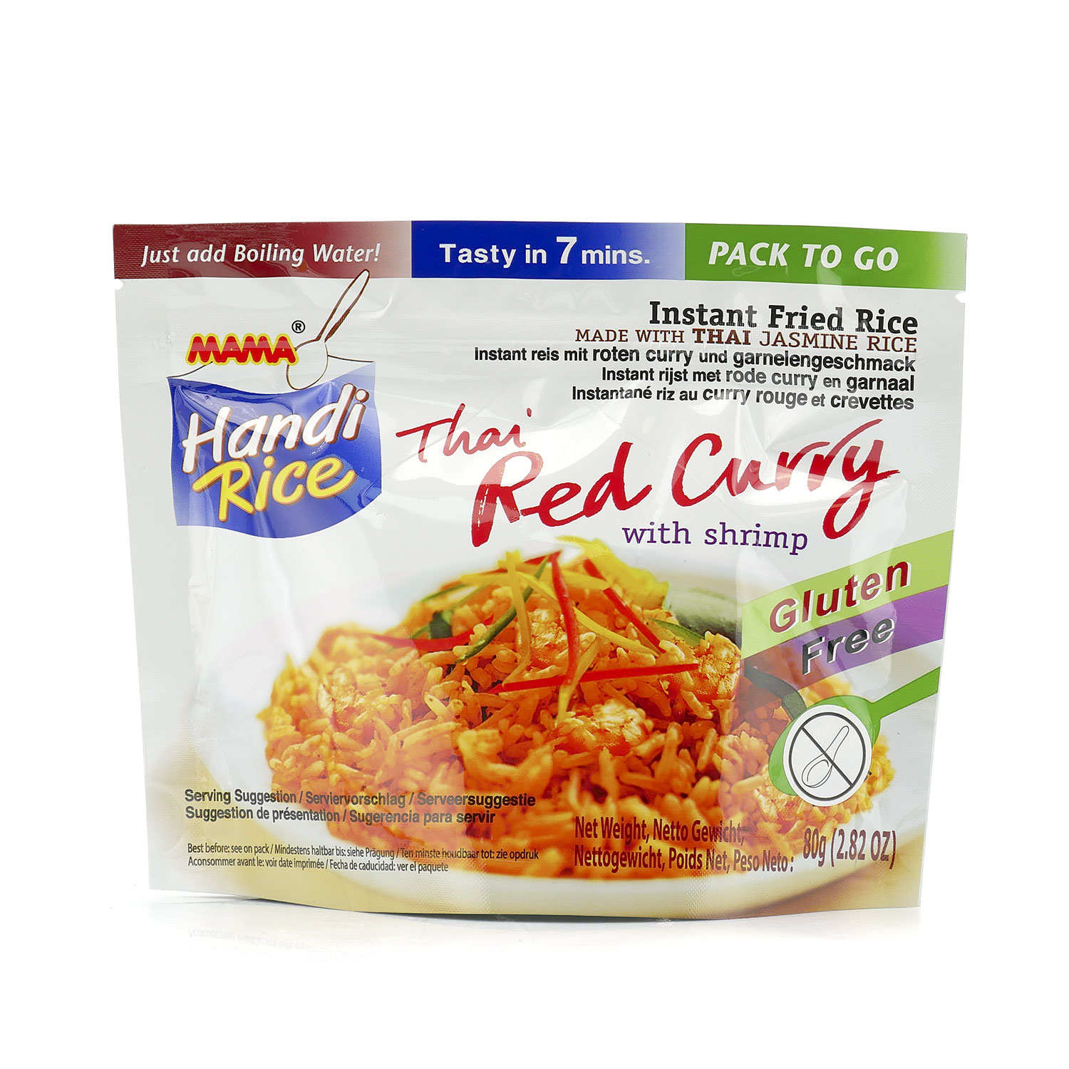 Riz instantané saveur Crevettes Curry Rouge